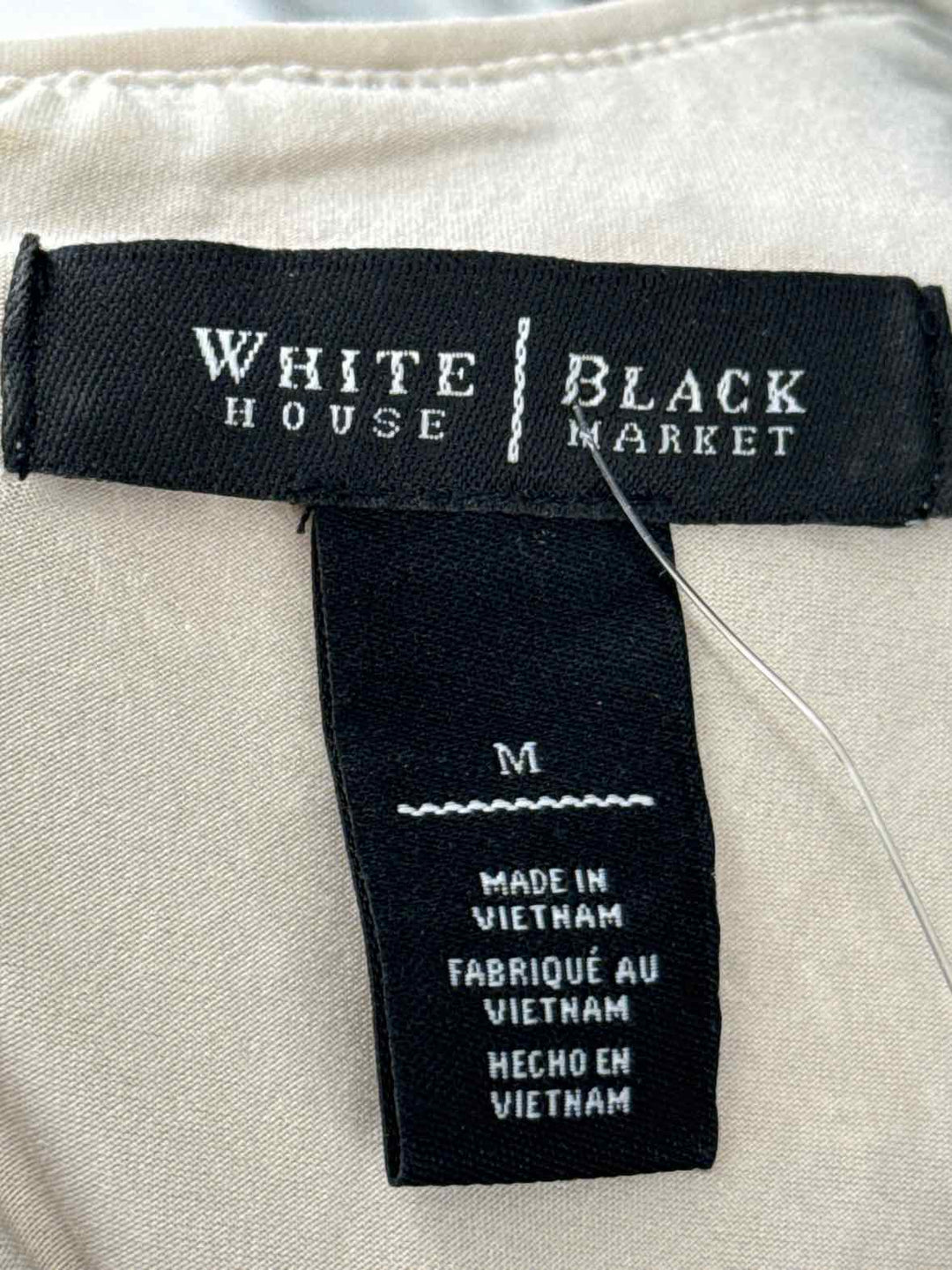 Size M White House Black Market Gold Dress