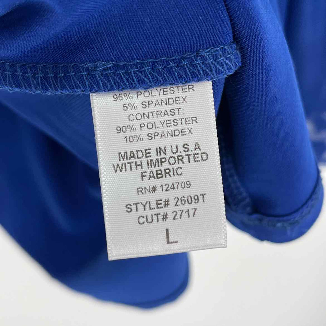 Size L Royal Blue Knit Mesh Shirt