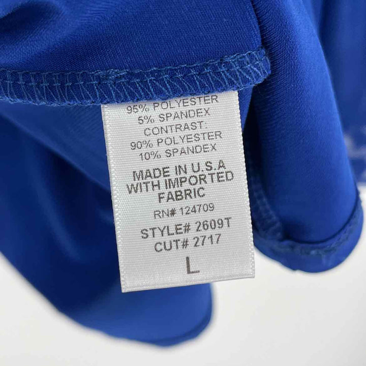 Size L Royal Blue Knit Mesh Shirt