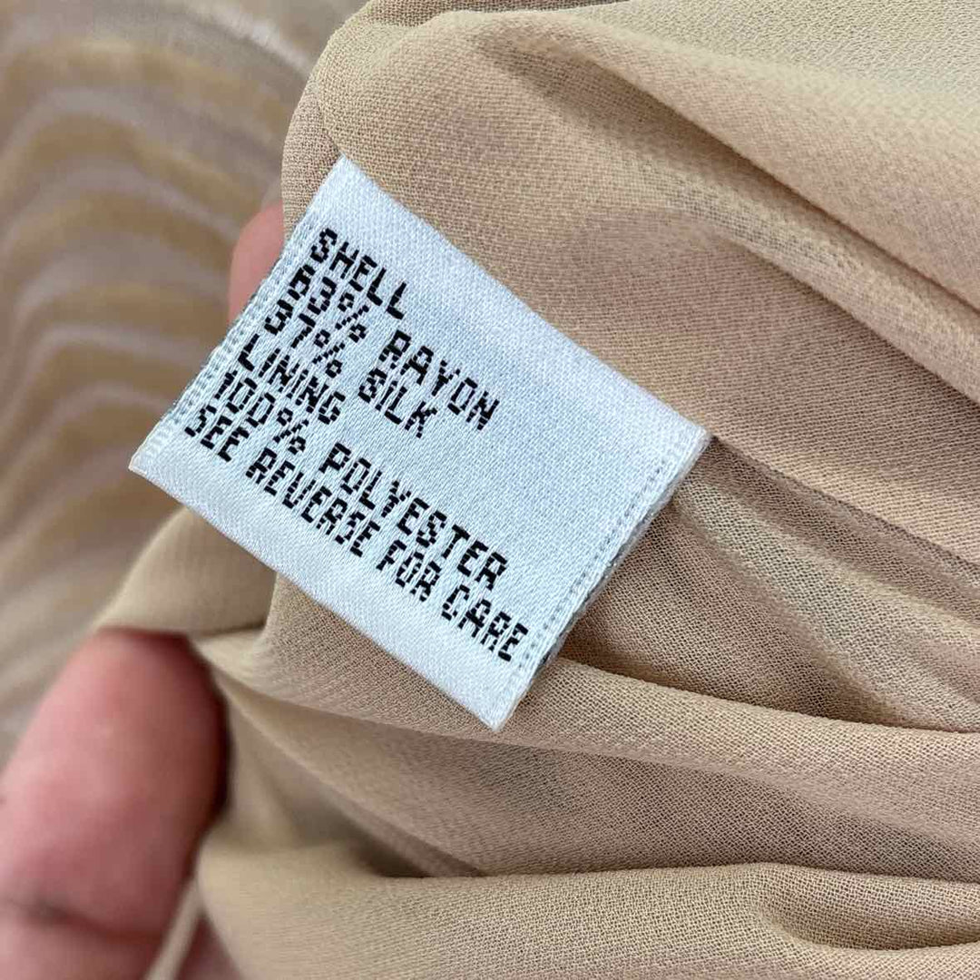 Size 10 Talbots Tan Velour Shirt