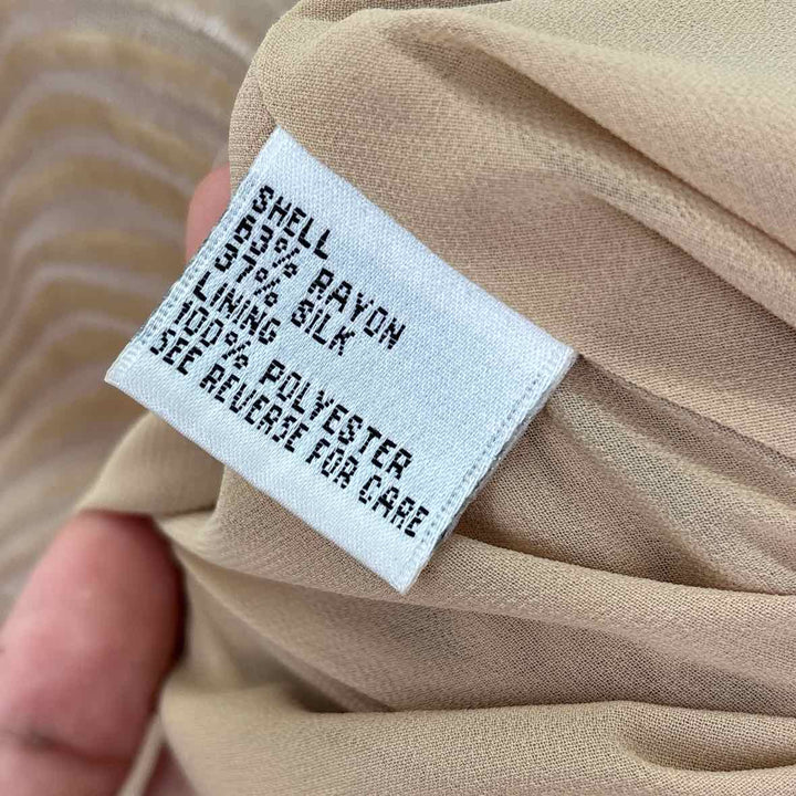 Size 10 Talbots Tan Velour Shirt