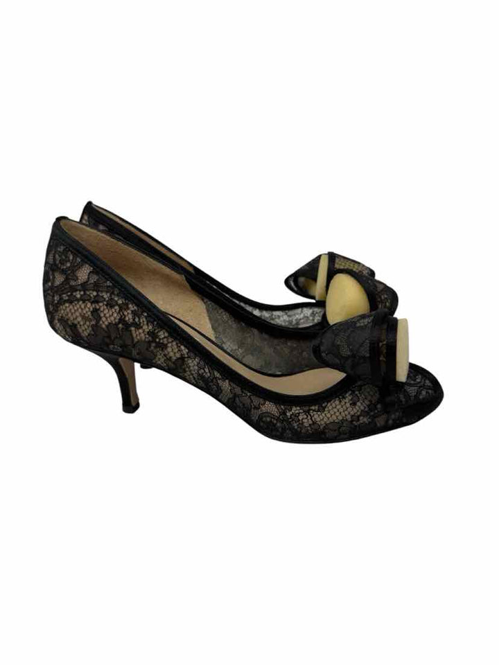 Shoe Size 36.5 VALENTINO Black Lace Pumps