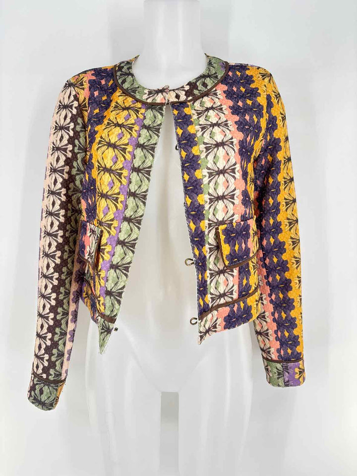 Size L FARM RIO Purple Print Jacket