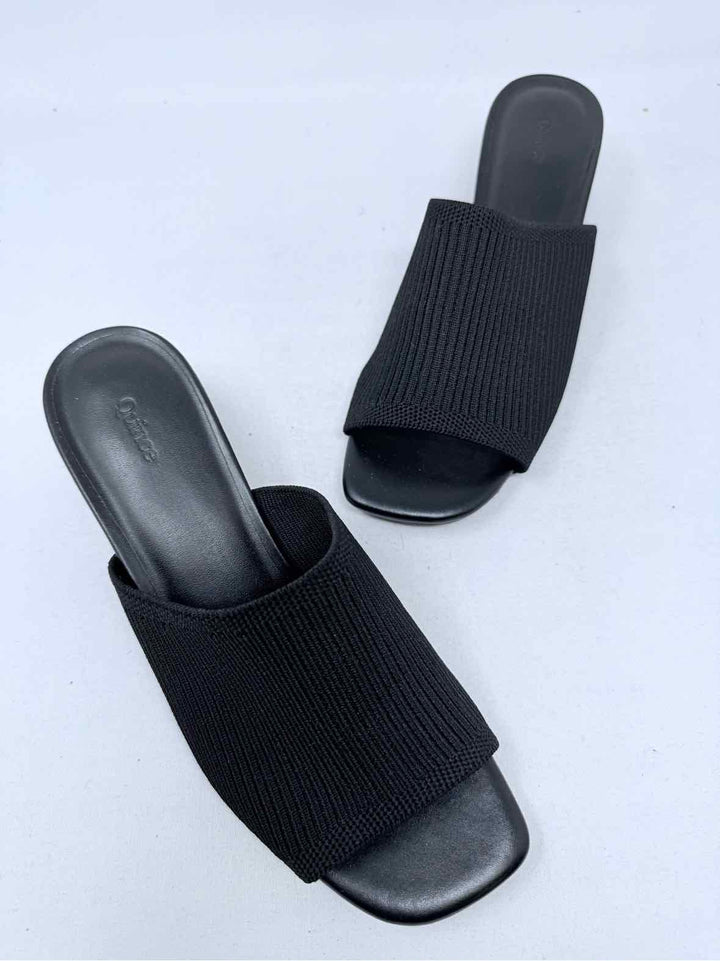 Shoe Size 7 QUINCE Black Mules