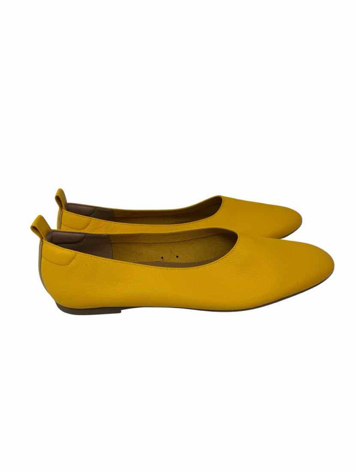 Shoe Size 10 EVERLANE Yellow Leather Flats
