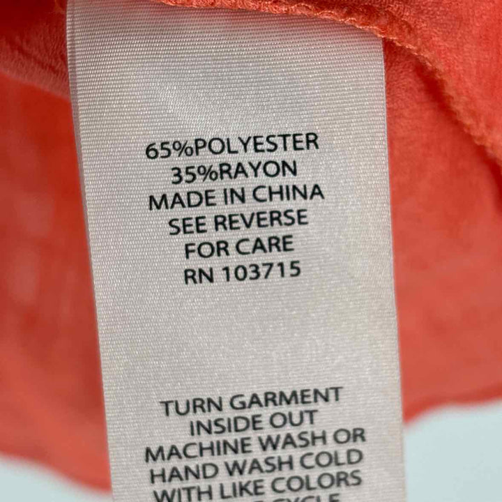 Size M NANETTE LEPORE Orange Shirt