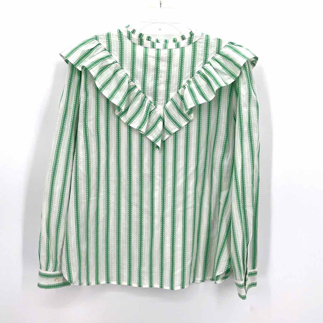 Size XL LOFT Green Print Shirt