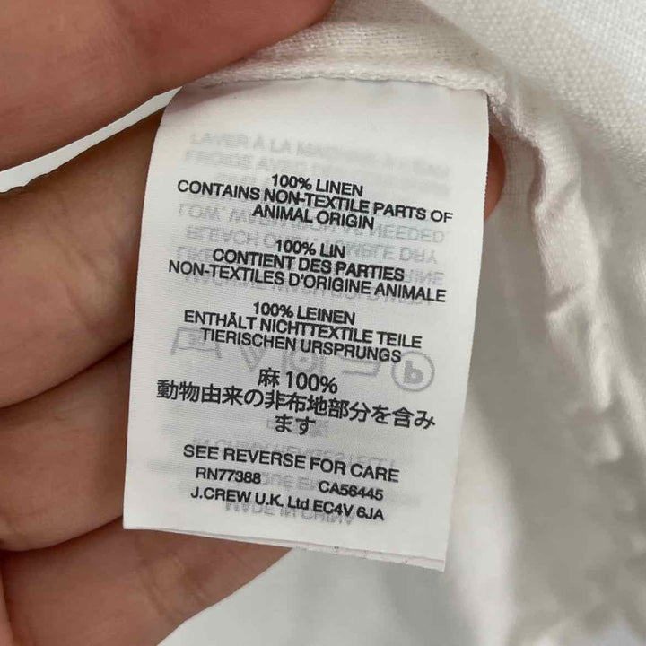 Size 6 J Crew White Shirt