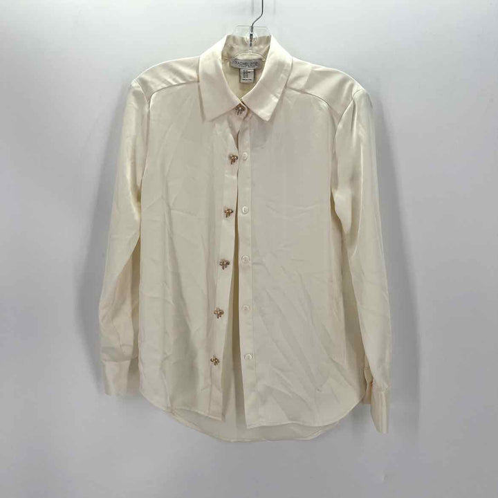 Size XS RACHEL ROY Ivory Sateen Shirt