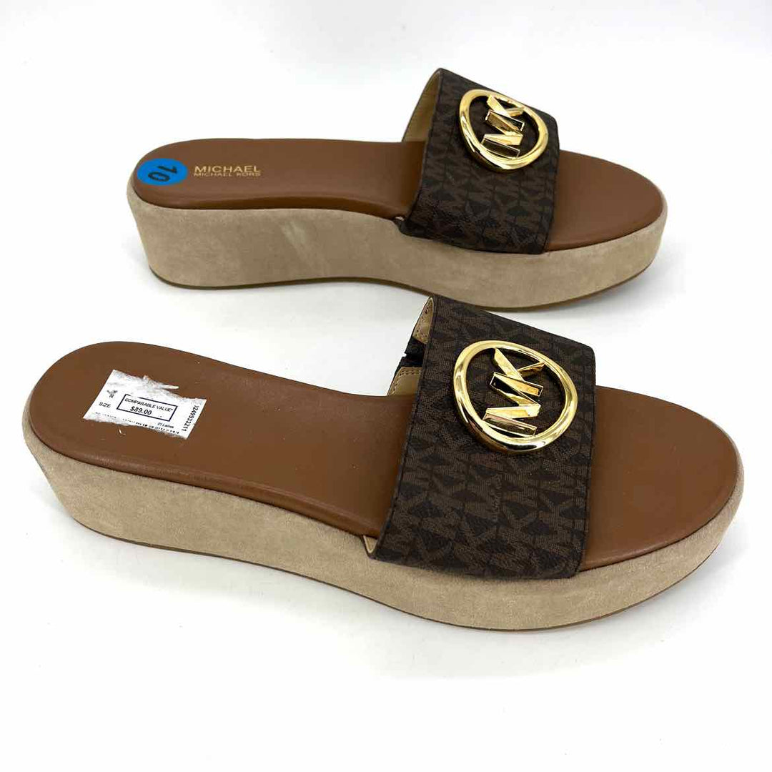 Shoe Size 10 Michael Kors Brown Sandals