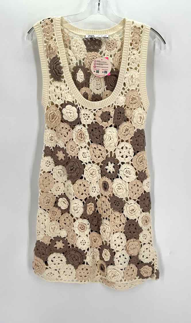 Size S ZARA Ivory Knit Dress