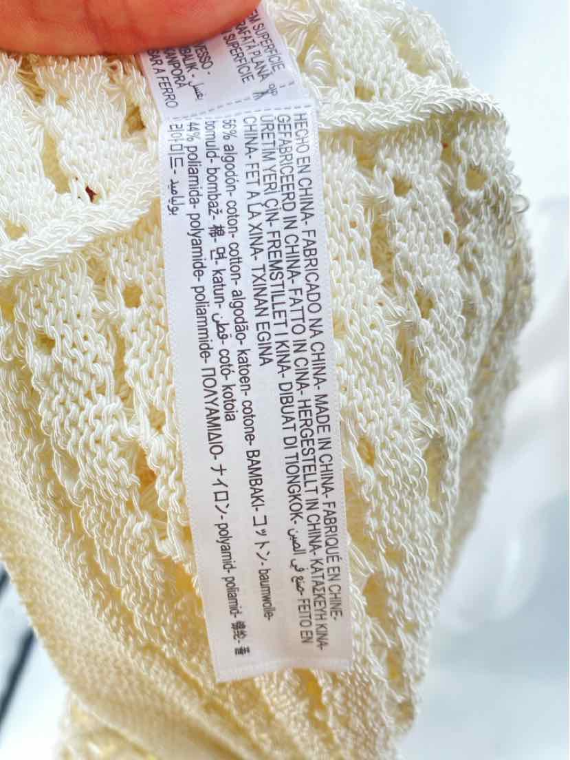 Size M MASSIMO DUTTI Cream Shirt