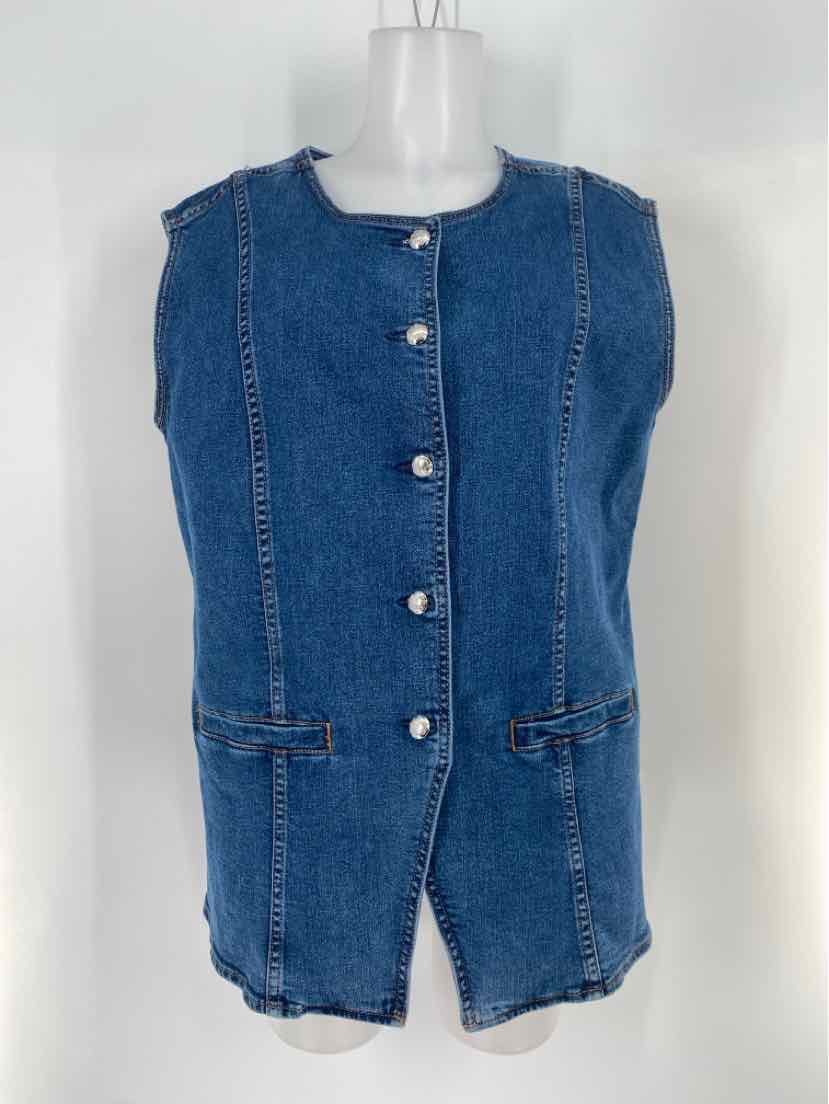 Size 14 Talbots Denim Vest