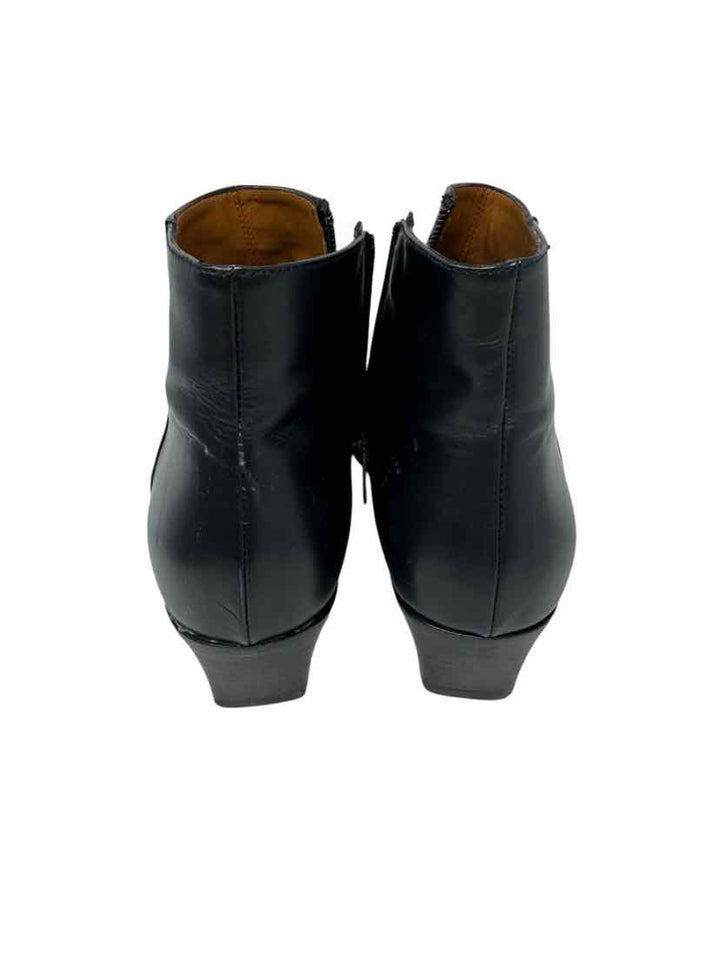 Shoe Size 11 Aqatalia Black Leather Luxury - Boots