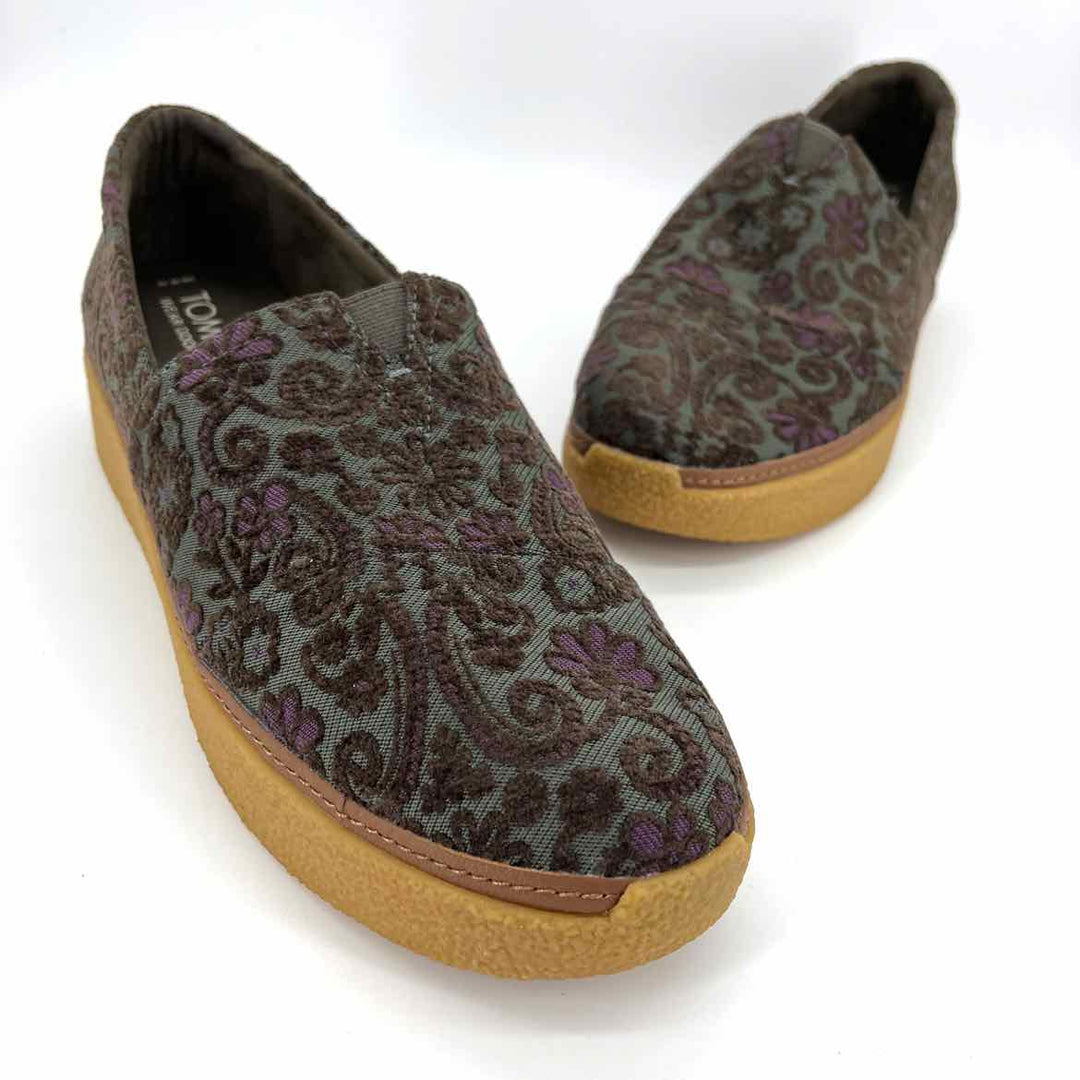 Shoe Size 12 Toms Green Sneakers