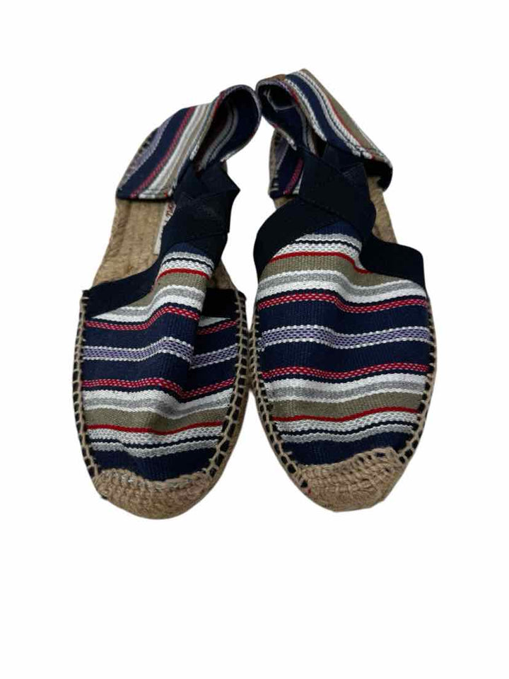 Shoe Size 40 Blue Canvas Sandals