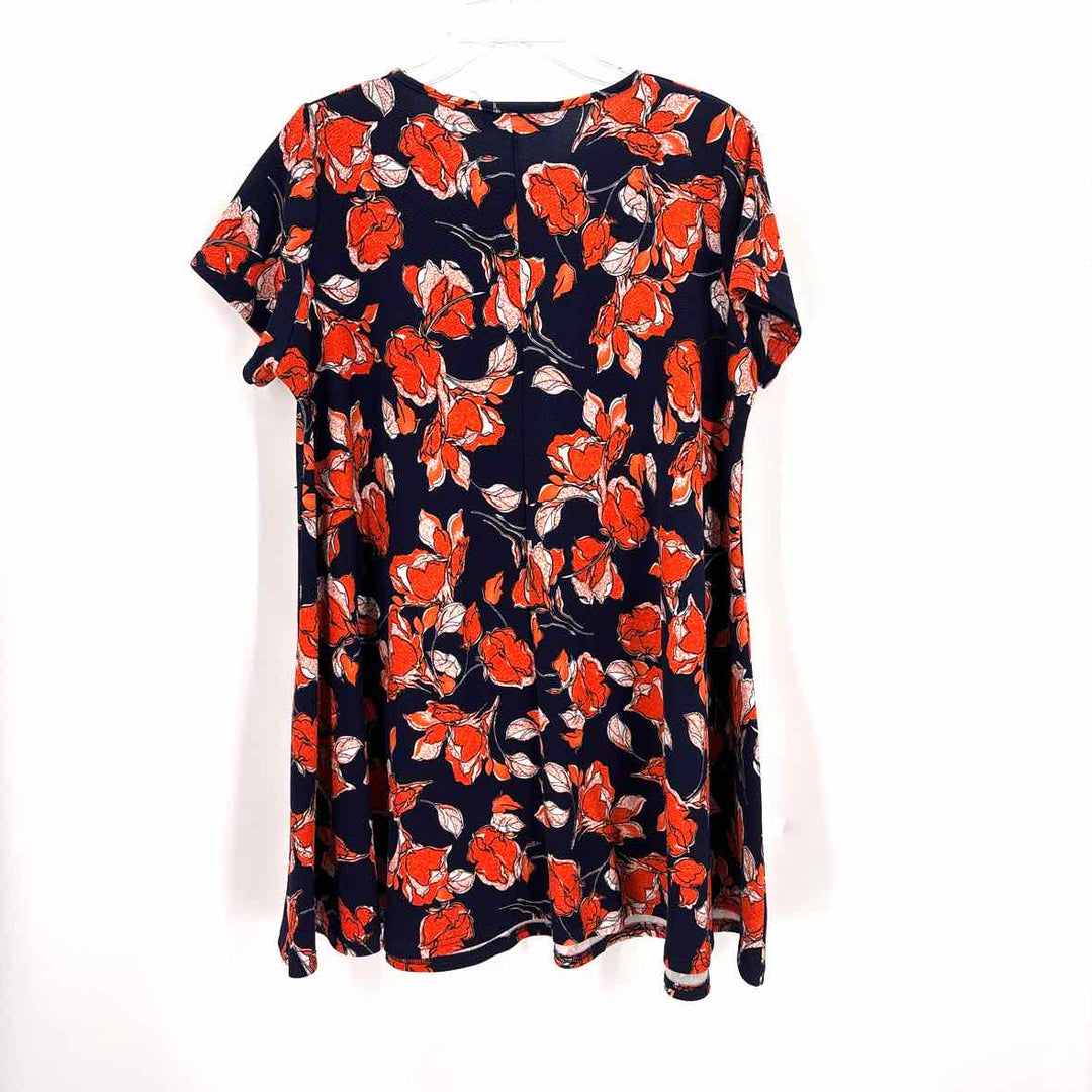 Size 18 Navy Print Dress