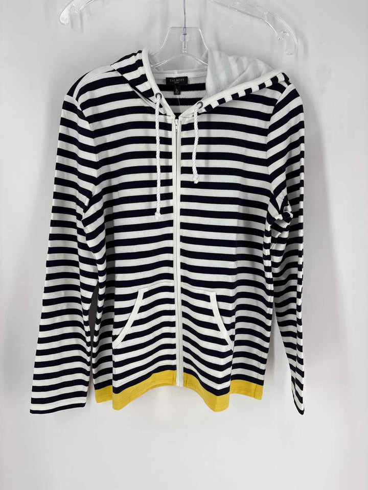 Size L Talbots Navy Print Jacket