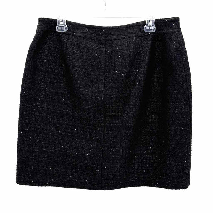 Size 14 Anne Klein Black Tweed Skirt