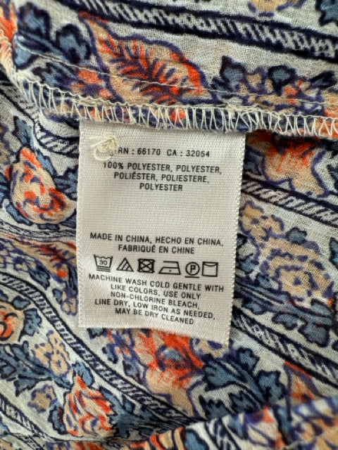 Size 8 Blue Print Shirt