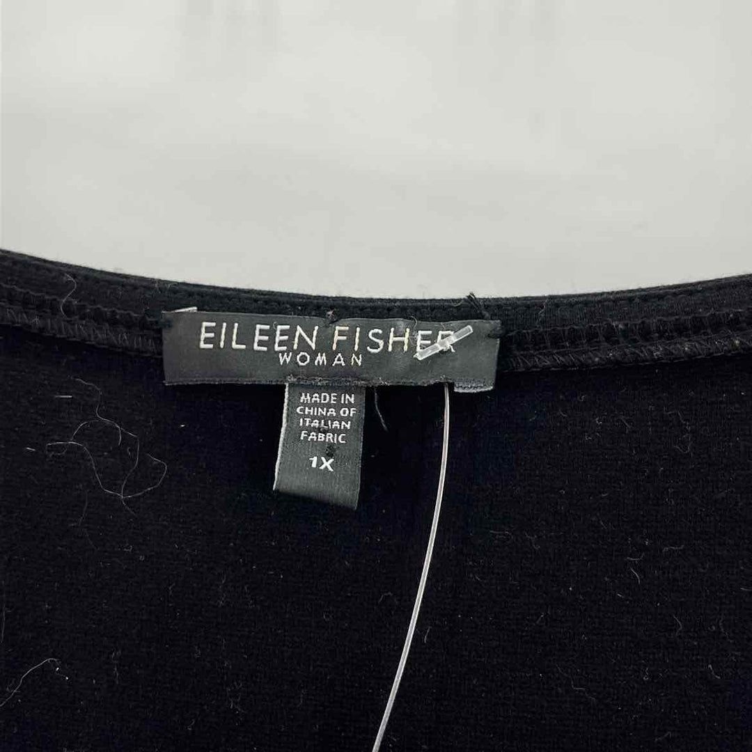 Size 1X Eileen Fisher Black Dress