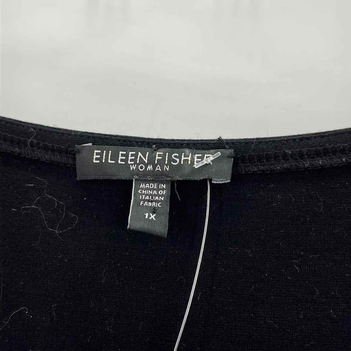 Size 1X Eileen Fisher Black Dress