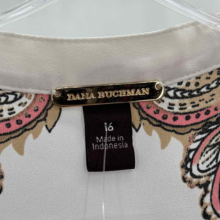 Size 16 DANA BUCHMAN Ivory Shirt