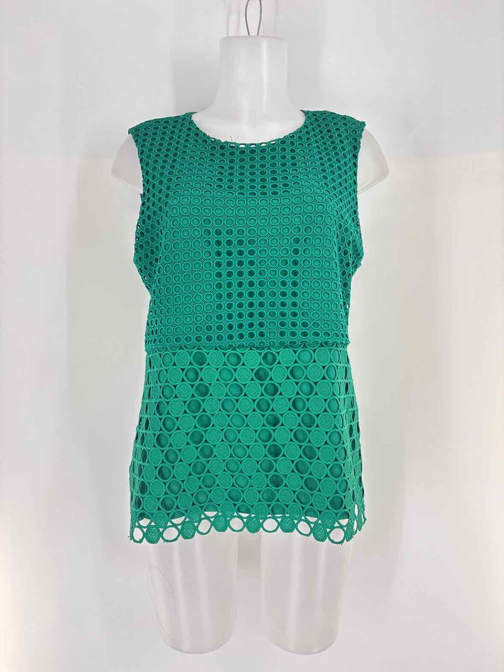 Size L Ann Taylor Green Shirt
