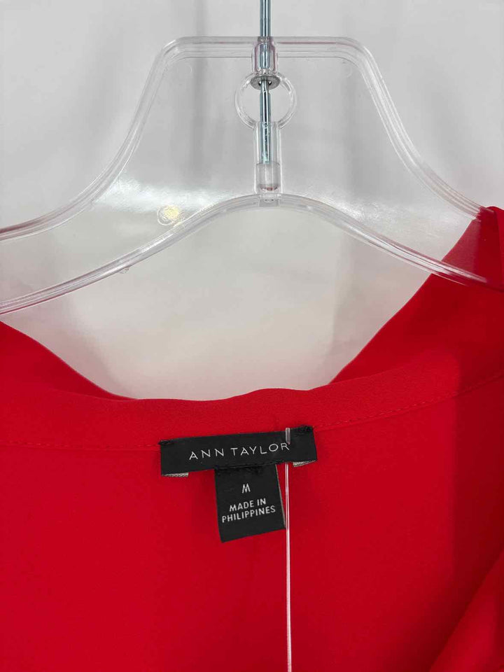 Size M Ann Taylor Red Shirt