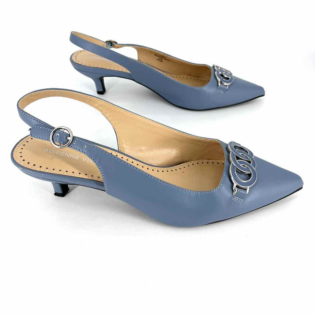 Shoe Size 8.5 ADRIENNE VITTADINI Blue Pumps