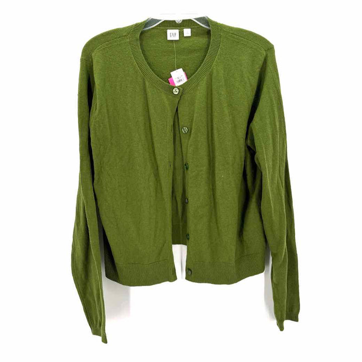 Size L Ann Taylor Green Cardigan