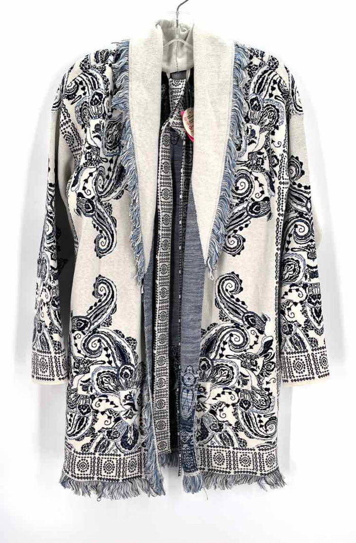Size S Chico's Cream Knit Jacket