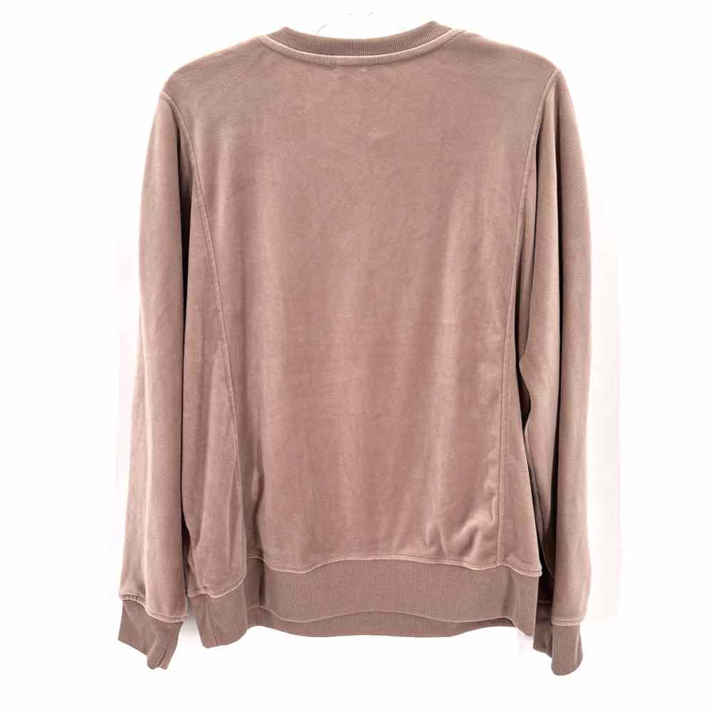 Size L Jane & Delaney Blush Velour Shirt