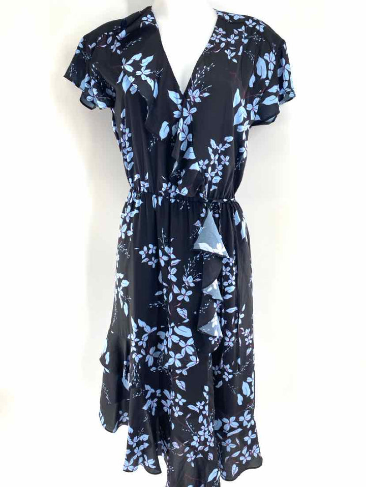 Size S PARKER Blue Print Dress