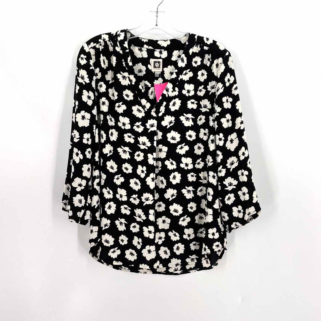 Size S Anne Klein Black/White Shirt