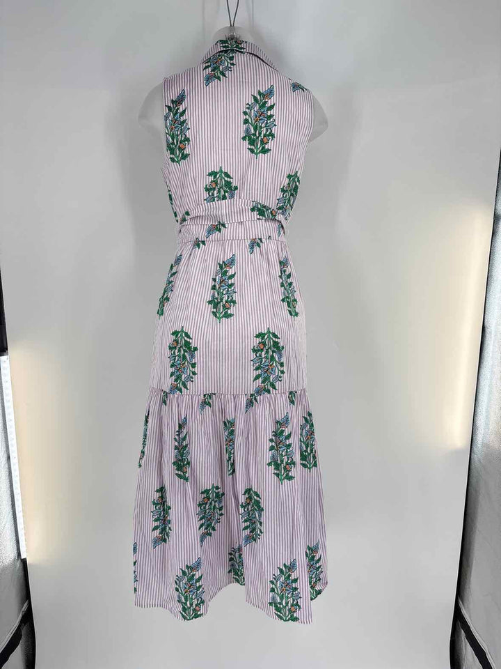 Size 6 J Crew Purple Print Dress