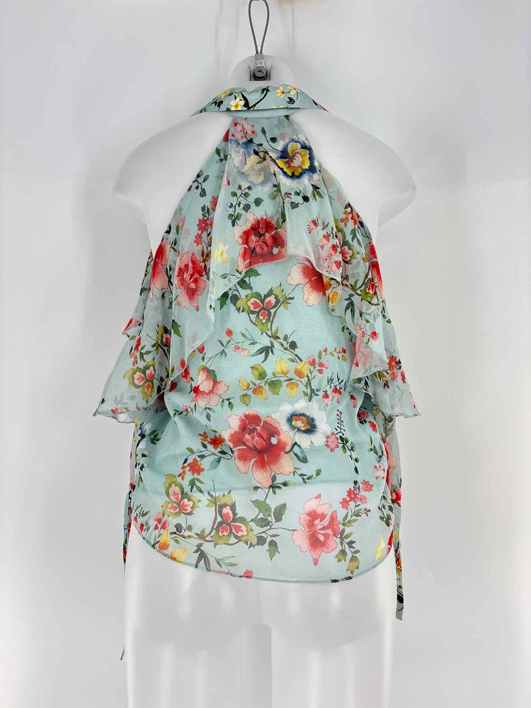 Size XS Alice + Olivia Green Print Shirt