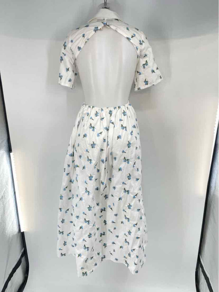 Size S White Print Dress