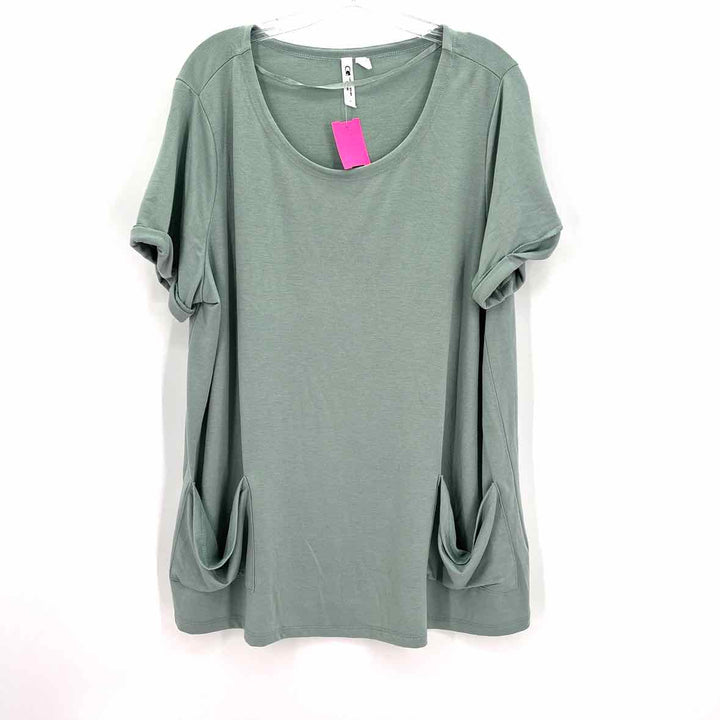Size 1X CABLE & GAUGE Green Shirt