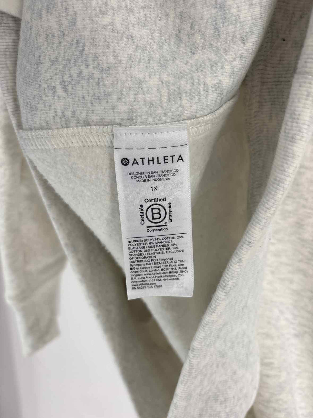 Size 1X Athleta Gray Sweater