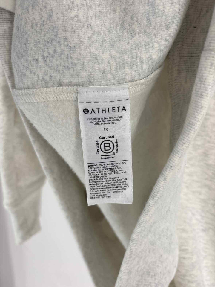 Size 1X Athleta Gray Sweater