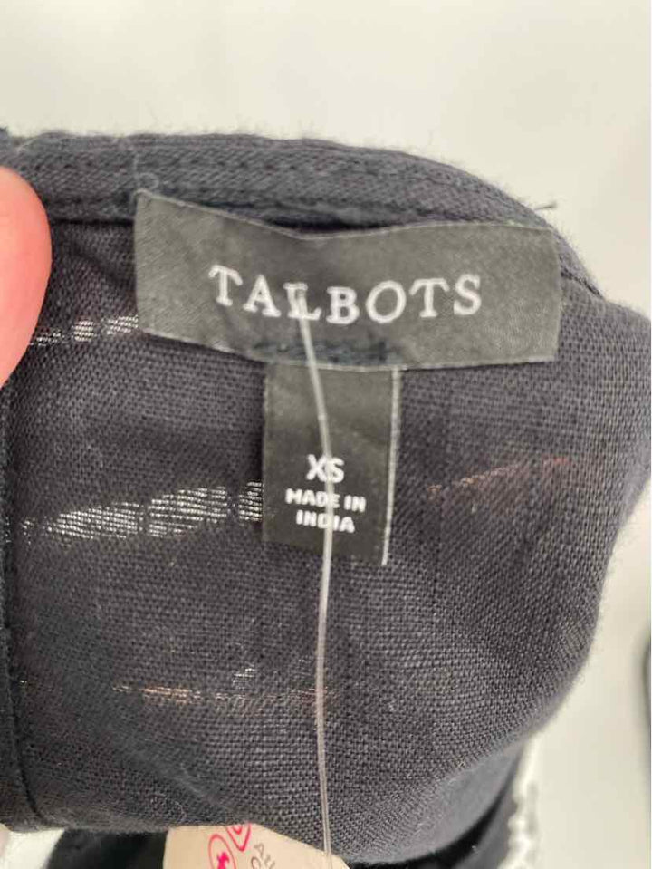 Size XS Talbots Black/White Shirt