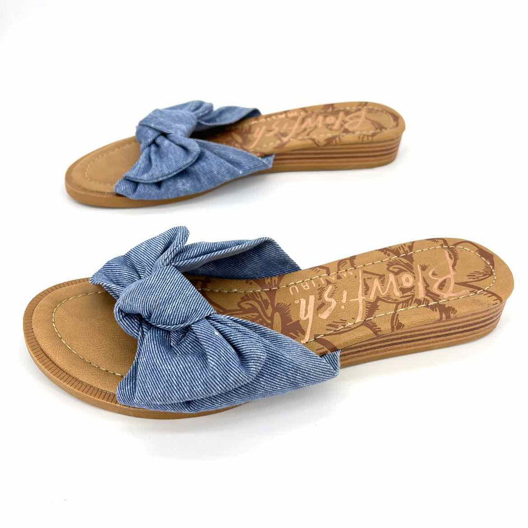 Shoe Size 10 BLOWFISH Blue Denim Sandals