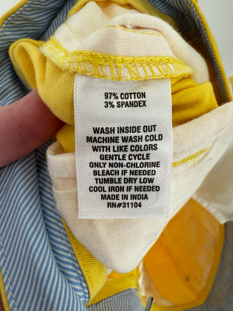 Size 14 CROWN & IVY Yellow Shorts