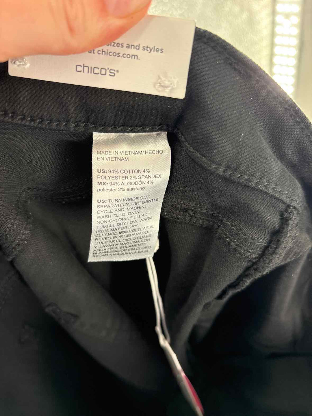 Size 8 Chico's Black Pants