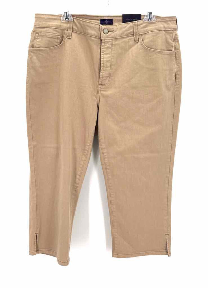Size 14W NYDJ Tan Jeans