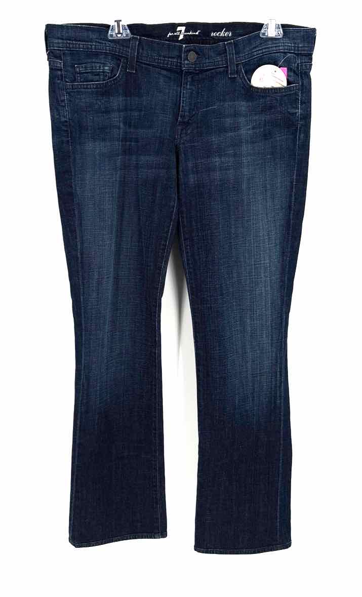 Size 32 SEVEN OF ALL MANKIND Navy Denim Jeans
