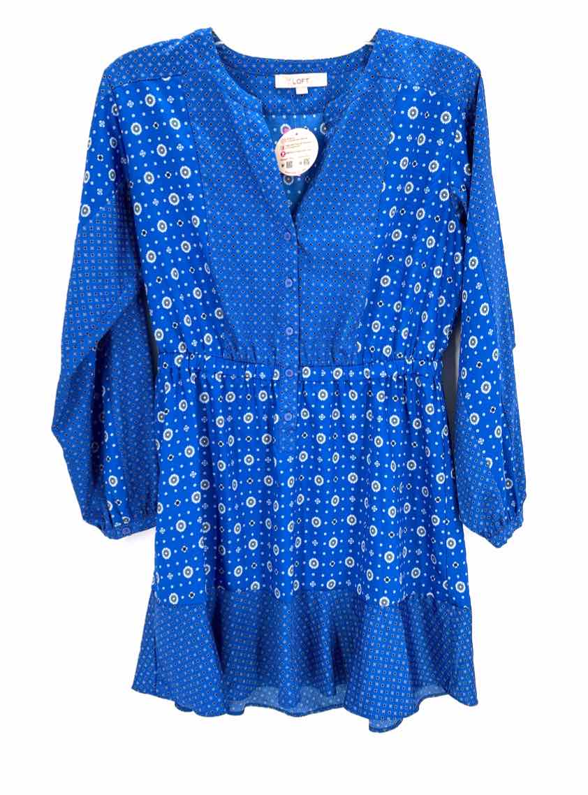 Size L LOFT Blue Dress