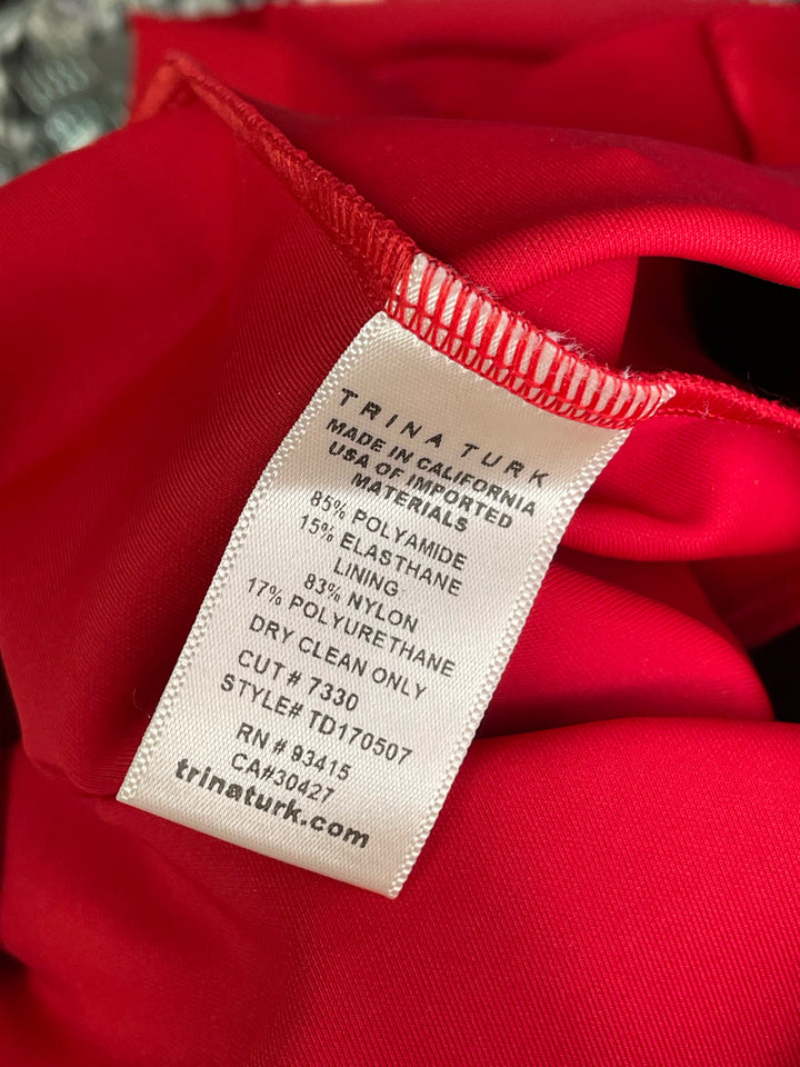 Size 4 TRINA TURK Red Dress