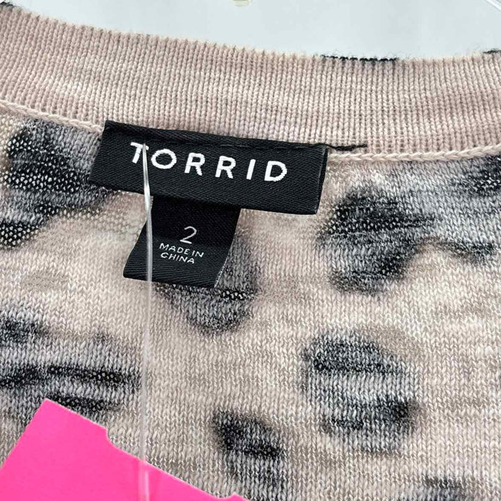 Size 2 Torrid Multi-Color Knit Cardigan